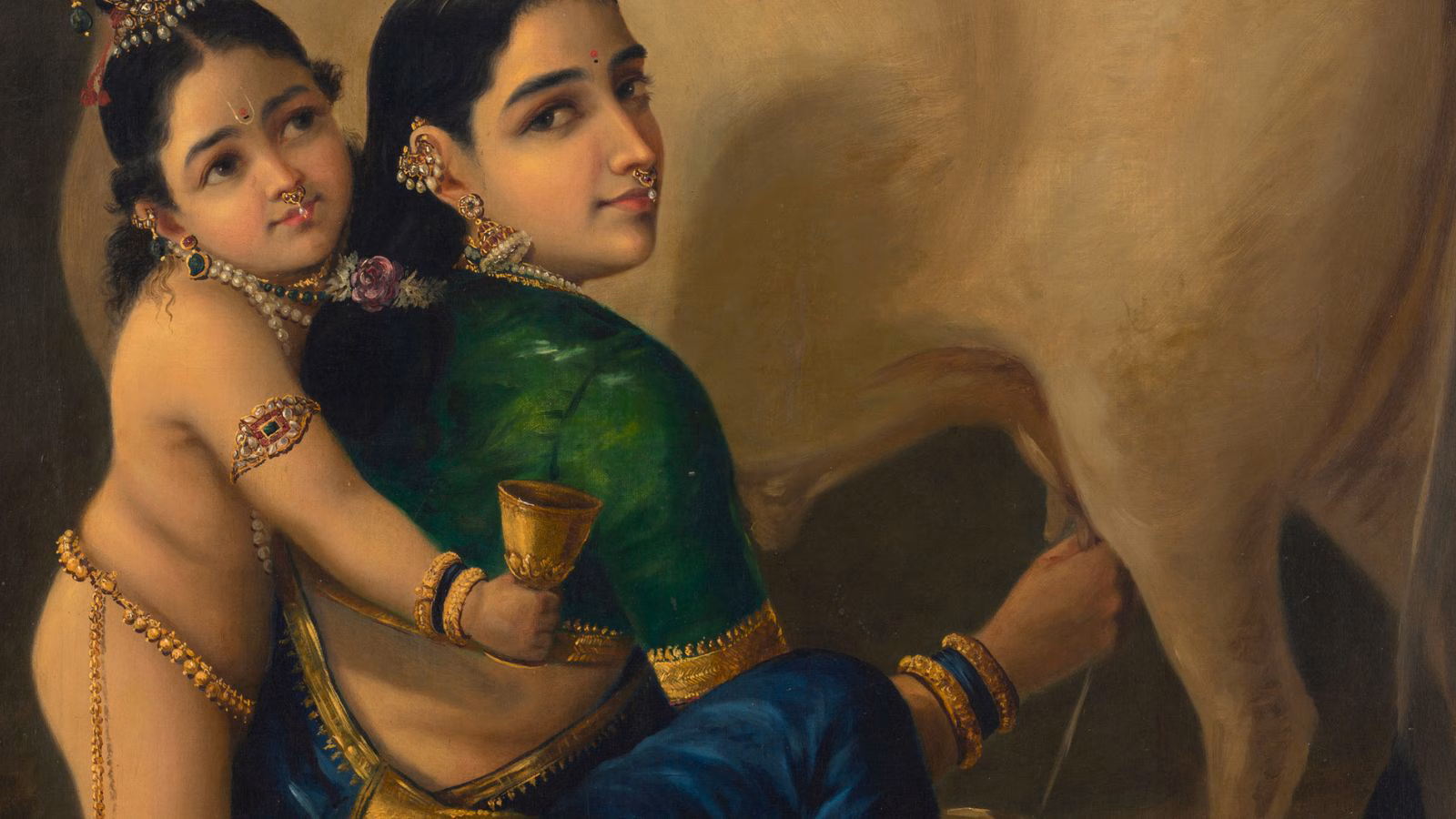 celebrated canvas by Raja Ravi Varma