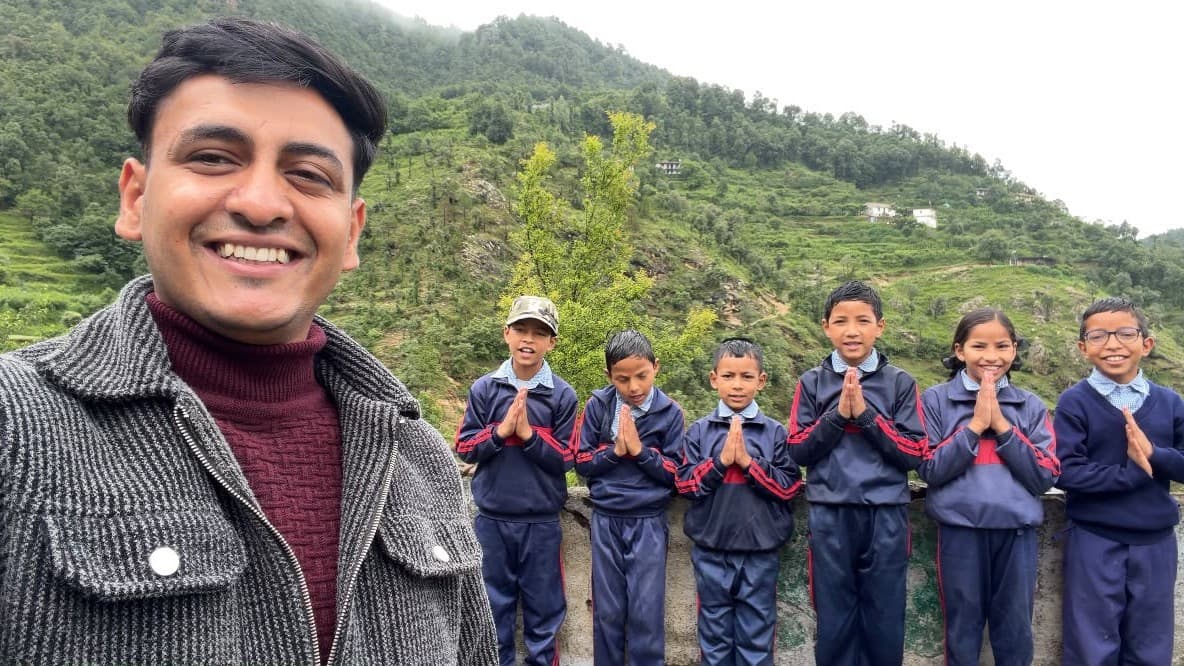 One teacher, nine children and small school with dreams bigger than mountains