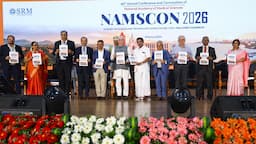 Governor Rajendra Vishwanath Arlekar at the NAMSCON 2026 inaugural ceremony at SRMIST, Chennai.
