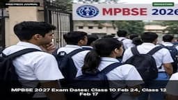 UP Board Time Table 2027 for Class 10 and Class 12 showing examination dates from February 5 to February 24.
