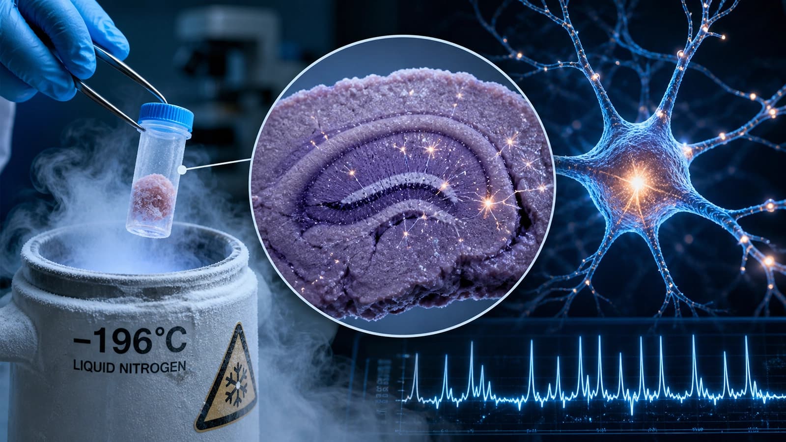 Frozen Brain Tissue Regains Function After Deep Cooling to −196°C, Study Finds