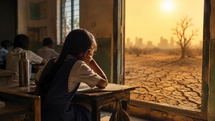 When schools close for heat: The growing impact of climate change on school education