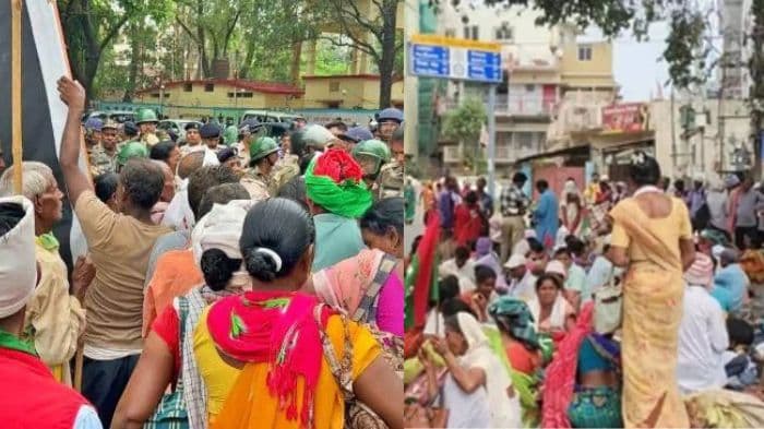 Jharkhand protesters begin hunger strike after being stopped from marching to CM residence