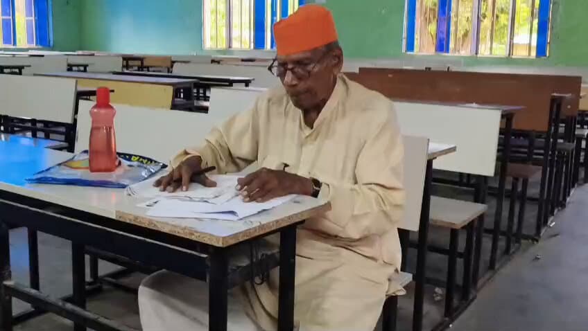 Age 90, still a student: Bihar acharya takes IGNOU Sanskrit examination