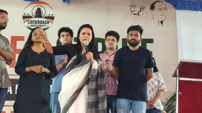 Mahua Moitra joins CJP protest, backs call for Dharmendra Pradhan's resignation