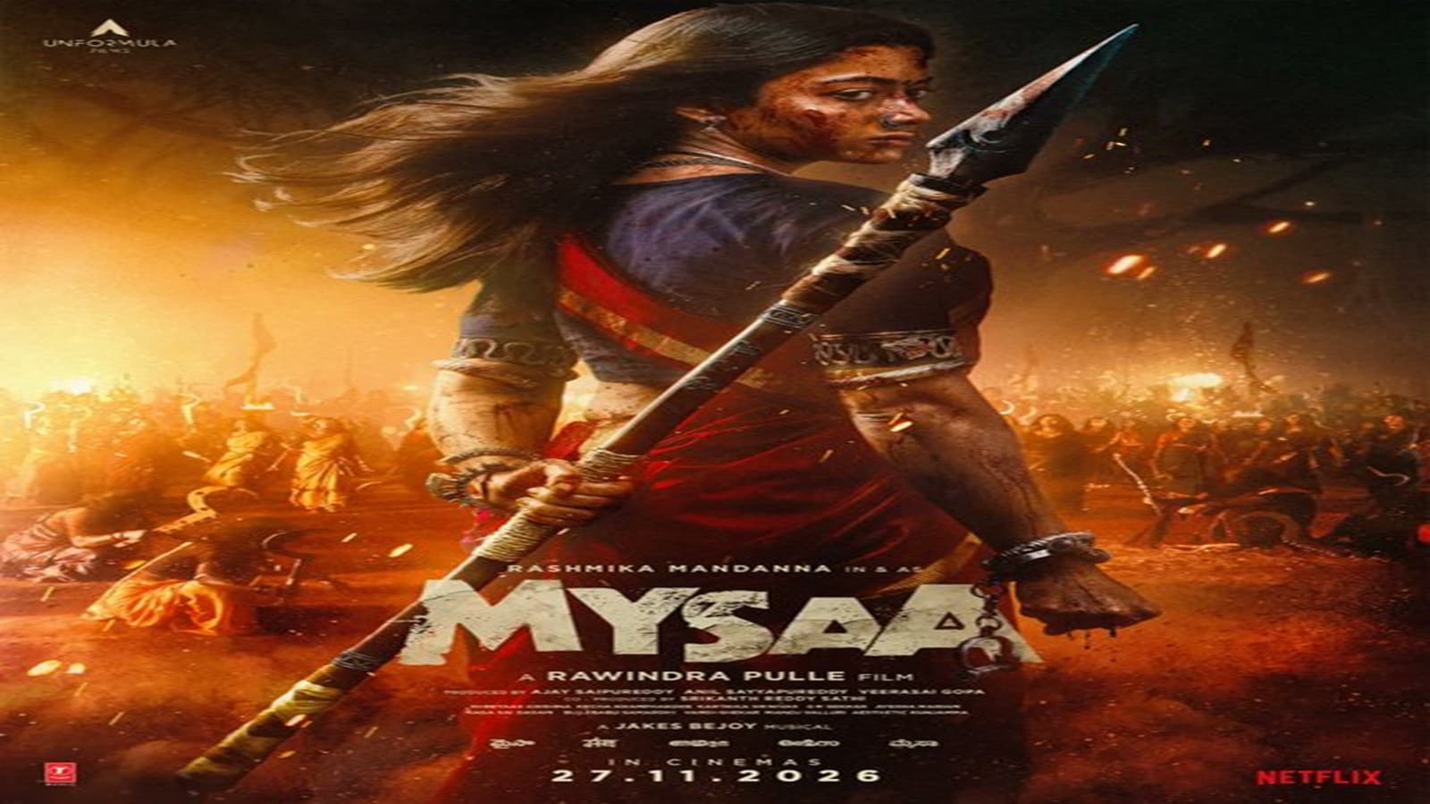 Rashmika Mandanna’s ‘Mysaa’ to Release Worldwide on November 27, 2026