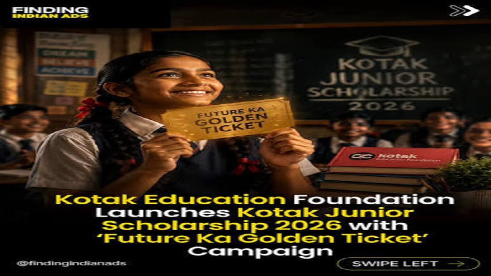 Kotak Junior Scholarship 2026 offers ₹73,500 in financial assistance to selected Class 11 and 12 students in Mumbai Metropolitan Region.