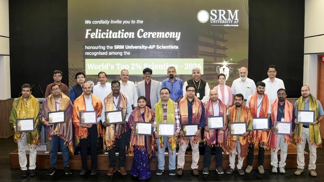 SRM Univ AP expands research footprint with 20 faculty members named to World’s Top 2% Scientists list